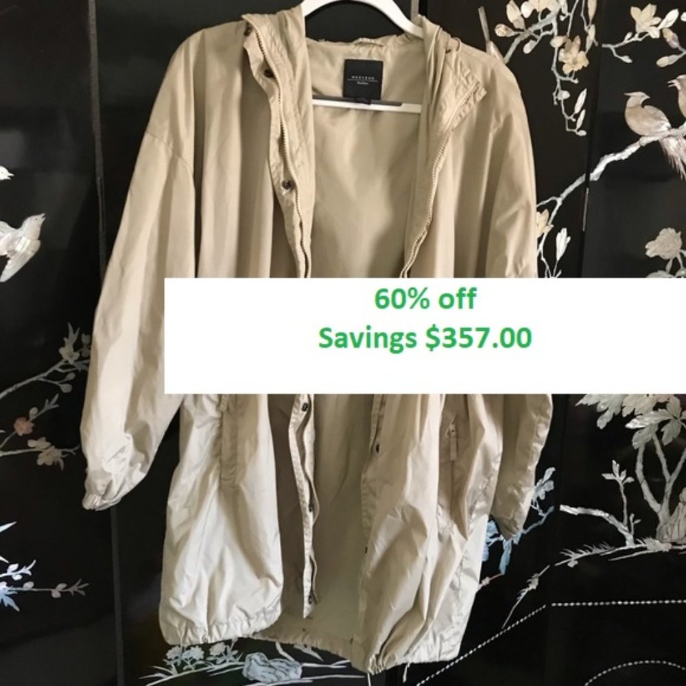MaxMara cinched waist draw string, made in Portugal. Reduction sale 2026